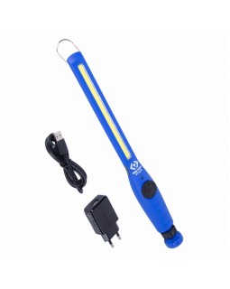 Фонарь светодиодный, шарнирный, магнит, 1 элемент, Li-Ion, 3,7 В  KING TONY 9TA26A-foto4