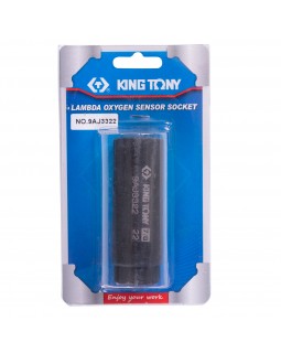 Головка для кислородных датчиков 3/8", 22 мм, разрезная, глубокая KING TONY 9AJ3322-foto3