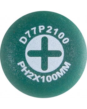 D77P2100 Отвертка стержневая крестовая ANTI-SLIP GRIP, PH2х100 мм-foto2