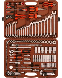 Набор инструмента универсальный 1/4", 3/8" и 1/2"DR, 141 предмет-foto4