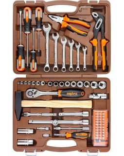 Набор инструмента универсальный 1/4", 1/2"DR, 75 предметов-foto2