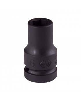 Головка торцевая ударная шестигранная 1/4&quot;, 6 мм KING TONY 253506M