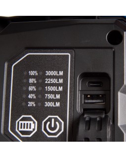 Фонарь-прожектор светодиодный, 1 элемент, Li-Ion, 7,4 В KING TONY 9TA48A-foto6