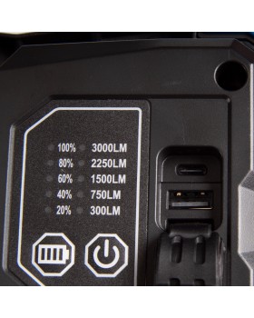 Фонарь-прожектор светодиодный, 1 элемент, Li-Ion, 7,4 В KING TONY 9TA48A-foto6