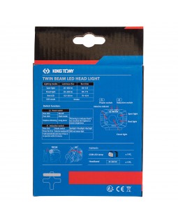 Фонарь светодиодный, налобный, 1 Led COB, 3,7 В KING TONY 9TA53-foto2