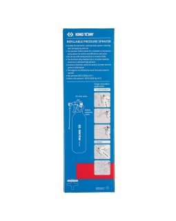 Пульверизатор технических жидкостей, алюминиевый, 600 см3 KING TONY 9TBA600-foto5