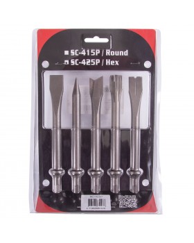 Комплект сменных зубил 175 мм с шестигранным хвостовиком 5 шт MIGHTY SEVEN SC-425-foto2