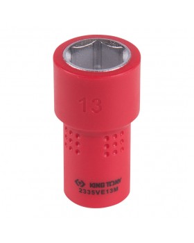 Головка торцевая диэлектрическая шестигранная 1/4&quot;, 13 мм KING TONY 2335VE13M