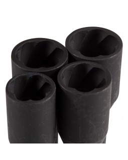 Набор торцевых головок для поврежденных гаек и болтов, 17, 19, 21, 22 мм, 5 предметов KING TONY 9TD1-foto7