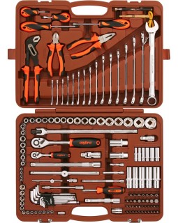 Набор инструмента универсальный 1/4", 1/2"DR, 143 предмета-foto4