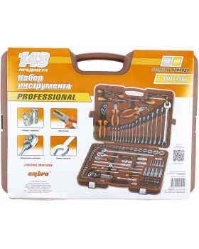 Набор инструмента универсальный 1/4", 1/2"DR, 143 предмета-foto3