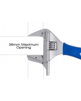 Ключ разводной 212 х 38 мм, с изменяемой губкой KING TONY 3614-08R-foto4