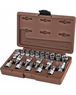 Набор головок торцевых, внешний TORX, и насадок с вставками-битами TORX, 22 предмета-foto4