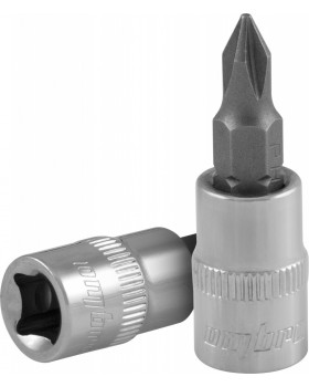 Насадка торцевая 1/4"DR с вставкой-битой крестовой, РН2