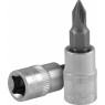 Насадка торцевая 1/4"DR с вставкой-битой крестовой, РН2