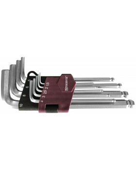 HKB9S Набор ключей торцевых шестигранных с шаром, H1.5-H10, 9 предметов