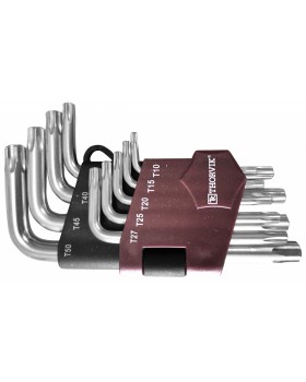 TKS9S Набор ключей торцевых TORX коротких, Т10-T50, 9 предметов