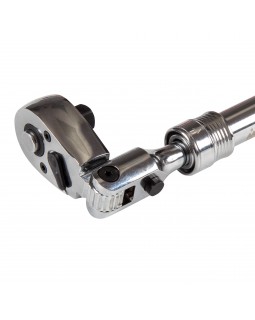 Трещотка 3/8", 250-350 мм, 72 зубца, флажковая с кнопкой, шарнирная, телескопическая с фиксатор-foto5