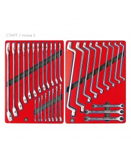 Набор инструментов "СТАРТ" в красной тележке, 161 предмет МАСТАК 52-05161R-foto2