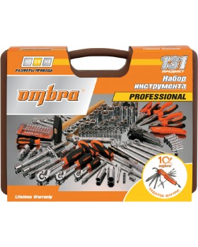 Набор инструмента универсальный 1/4", 3/8" и 1/2"DR, 131 предмет (юбилейная серия)