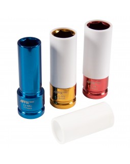 Набор ударных глубоких шестигранных головок 1/2&quot;, 17, 19, 21 мм, пластиковое покрытие, кейс, AF-foto5