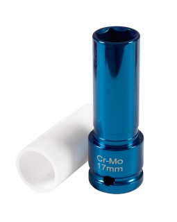 Головка торцевая ударная глубокая 1/2&quot;, 17 мм, тонкостенная, пластиковая защита AFFIX AF0064511-foto2