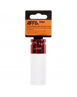Головка торцевая ударная глубокая 1/2&quot;, 21 мм, тонкостенная, пластиковая защита AFFIX AF0064512-foto2