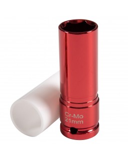 Головка торцевая ударная глубокая 1/2&quot;, 21 мм, тонкостенная, пластиковая защита AFFIX AF0064512-foto3