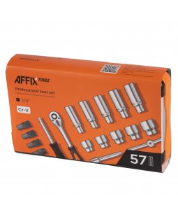 Набор инструментов универсальный, 57 предметов AFFIX AF01057C-foto13