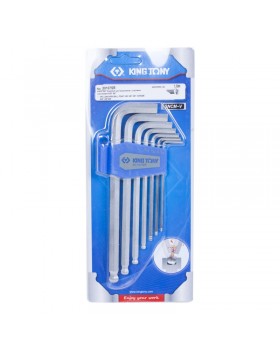 Набор Г-образных шестигранников 3/32"-3/8", с шаровым окончанием, 7 предметов KING TONY 20-foto2