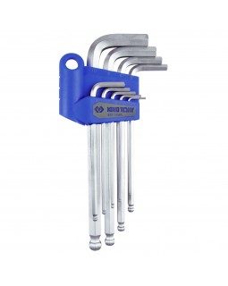 Набор Г-образных шестигранников 1,5-10 мм, с шаровым окончанием, 9 предметов KING TONY 20110MR-foto3