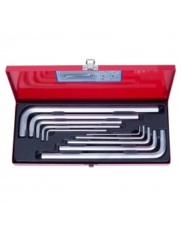 Набор Г-образных шестигранников 3-17 мм, кейс, 10 предметов KING TONY 20210MR-foto2