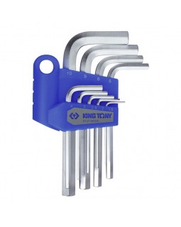 Набор Г-образных шестигранников, 1,5-10 мм, короткие, 9 предметов KING TONY 20219MR-foto2