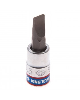 Насадка (бита) торцевая 1/4&quot;, Slotted, 5,5х1,0 мм, L = 37 мм  KING TONY 203255