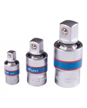 Набор карданов шаровых 1/4&quot;, 3/8&quot;, 1/2&quot;, 3 предмета KING TONY 9113PR