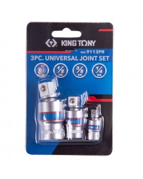 Набор карданов шаровых 1/4&quot;, 3/8&quot;, 1/2&quot;, 3 предмета KING TONY 9113PR-foto2