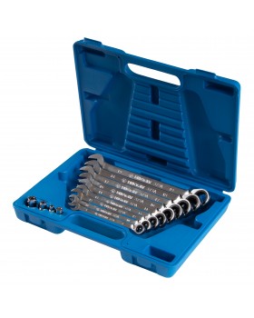 Набор комбинированных трещоточных ключей, 8-19 мм, кейс, 13 предметов KING TONY 132A13MR-foto2