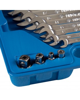 Набор комбинированных трещоточных ключей, 8-19 мм, кейс, 13 предметов KING TONY 132A13MR-foto6