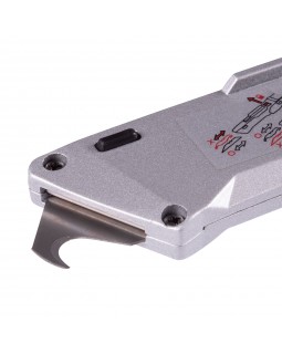 Нож со сменными трапециевидными лезвиями, 19 мм, складной KING TONY 7945-07-foto2