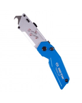 Нож со сменными трапециевидными лезвиями, 19 мм, складной KING TONY 7945-07-foto6