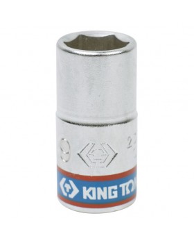 Головка торцевая стандартная шестигранная 1/4&quot;, 9 мм KING TONY 233509M