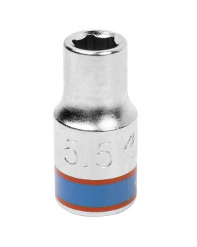 Головка торцевая стандартная шестигранная 1/4&quot;, 5,5 мм KING TONY 233555M