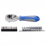 Набор вставок (бит) и головок с трещоткой 1/4&quot;, TORX, HEX, PH, 21 предметов KING TONY 2501MR