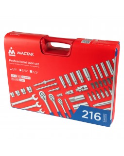 Набор инструментов универсальный, 216 предметов МАСТАК 01-216C-foto4