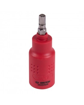 Насадка (бита) торцевая диэлектрическая 3/8&quot;, HEX, 5 мм, L = 65 мм KING TONY 3025VE05