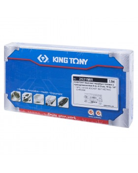 Набор торцевых головок с принадлежностями 1/4", шестигранные, 4-13 мм, 19 предметов KING TONY 2-foto4