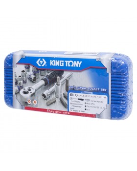 Набор торцевых головок с принадлежностями 1/4&quot;, шестигранные, 4-13 мм, 25 предметов KING TONY 2-foto4
