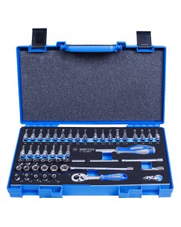 Набор торцевых головок с принадлежностями 1/4&quot;, шестигранные, 4-14 мм, 50 предметов KING TONY 2-foto5