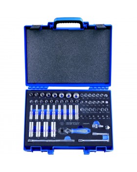 Набор торцевых головок с принадлежностями 1/4&quot;, шестигранные, 4-14 мм, 65 предметов KING TONY 2-foto2