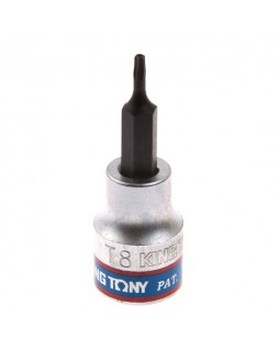 Насадка (бита) торцевая 3/8", TORX, T8, L = 50 мм, с отверстием KING TONY 302708-foto2